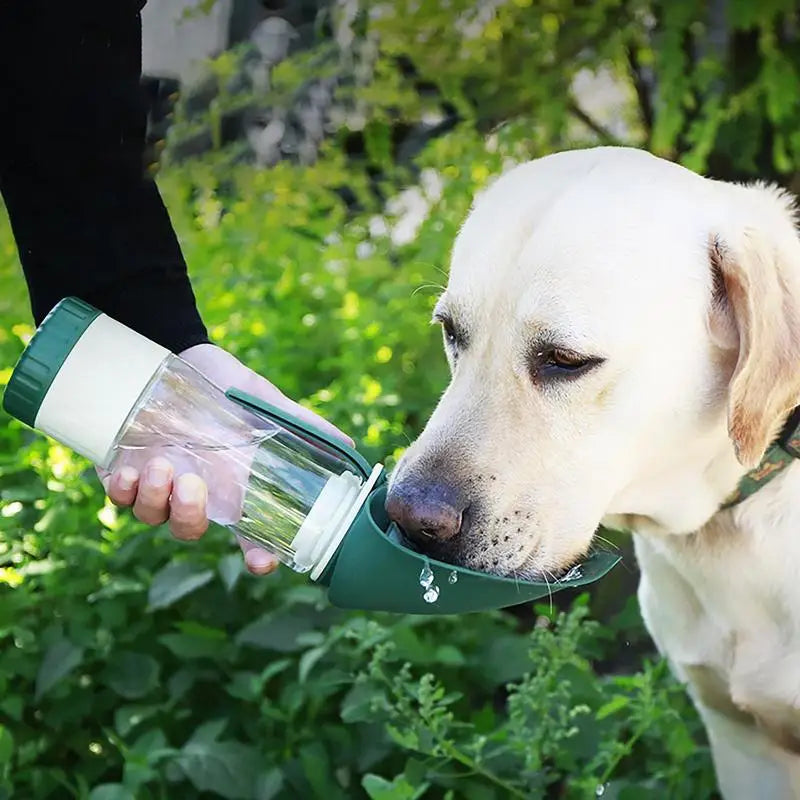 Garrafa de água para cachorro portátil, 300ml, à prova de vazamento, para beber cachorro, viagem, para caminhadas, acampamento, piquenique